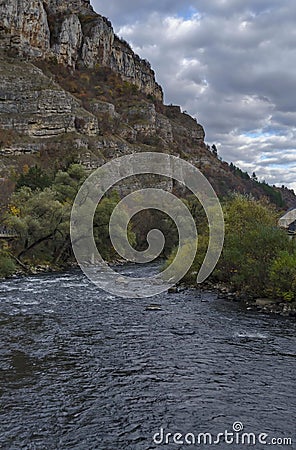View toward part of river Iskar and Iskar defile, Lakatnik Stock Photo