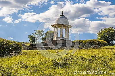 The view towards the Chattri monument to Indian war dead close to Brighton, Sussex, UK Stock Photo