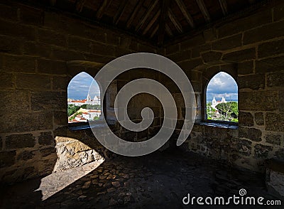 View from the tower. Fortress of Lisbon. Portugal. Stock Photo