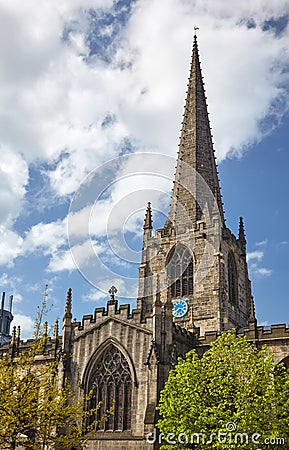 The Cathedral Church of St Peter and St Paul, Sheffield. England Stock Photo