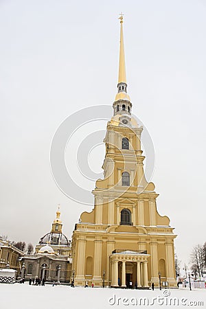 View of the tower Petro Paul Fortress. Editorial Stock Photo