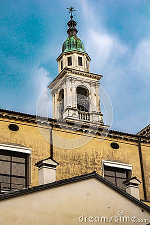Tower of San Filippo Neri church in Vicenza, Italia Stock Photo