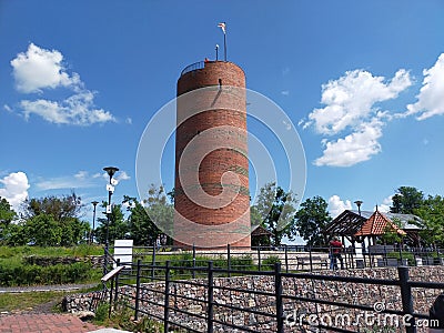 Grudzi?dz - the tower of Teutonic castle. Editorial Stock Photo