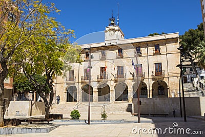 Town Hall for the City of Denia in Spain Editorial Stock Photo