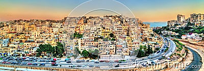 View of Tripoli, the second-largest city in Lebanon Stock Photo