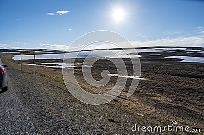 View of tundra landscape Stock Photo