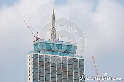 Under-construction Dusit Thani hotel in Bangkok Editorial Stock Photo