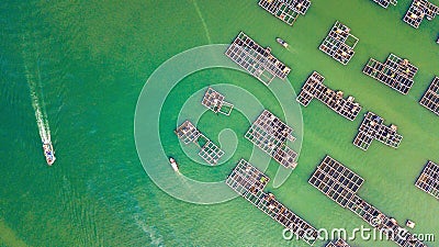 Aerial photo of the marine scenery of Hailing Island in Yangjiang, Guangdong Province Stock Photo