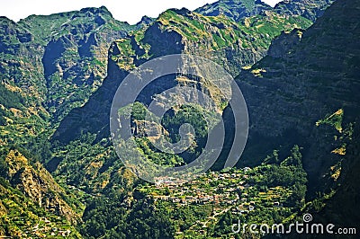 View on the Valley of Nuns, Madeira Island, Portugal Stock Photo