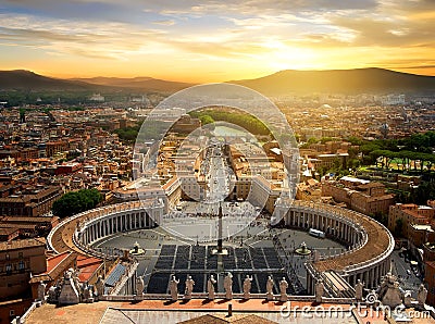 View on Vatican city Stock Photo