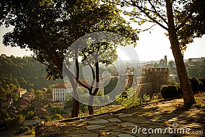 View from Veliko Tarnovo, Bulgaria Stock Photo