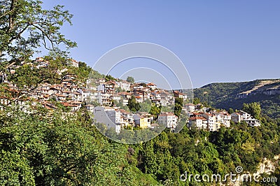 View from Veliko Tarnovo, medieval town in Bulgaria Editorial Stock Photo