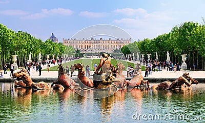 View on Versailles from the Garden Editorial Stock Photo