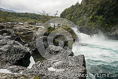 View of Vicente Perez Rosales National Park - Chile Stock Photo