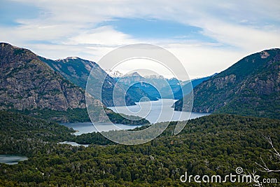 View from Villa LLao Llao in San Carlos de Bariloche, Patagonia, Argentina Stock Photo