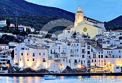 View of village of Cadaques, Costa Brava, Spain Stock Photo