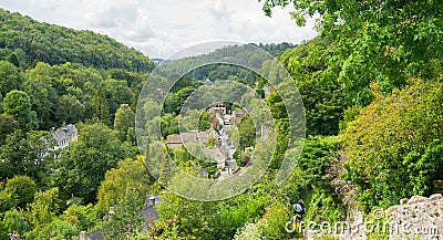 View of the village of Chalford, Stroud, The Cotswolds, Gloucestershire, United Kingdom Stock Photo