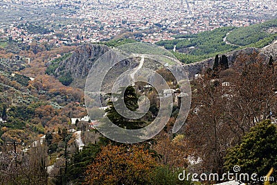 View of Volos city Stock Photo