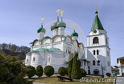 Voznesensky Cathedral in the medieval Voznesensky Pechersky Monastery in Nizhny Novgorod, Russia Stock Photo