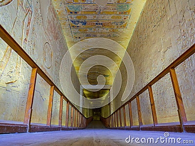 Tomb of King Ramses IV, Valley of the Kings, Luxor, Egypt Stock Photo