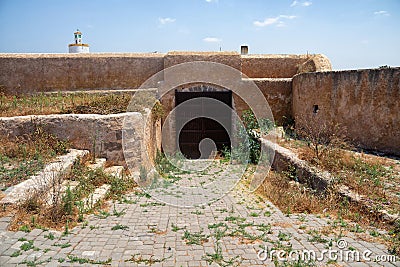 View of the walls of the Portuguese fortress of El Jadida (Mazagan). Morocco, Africa Stock Photo