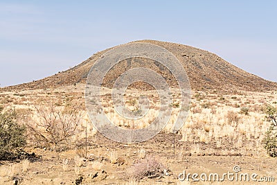 View of the wasteland on the way to fish river Stock Photo