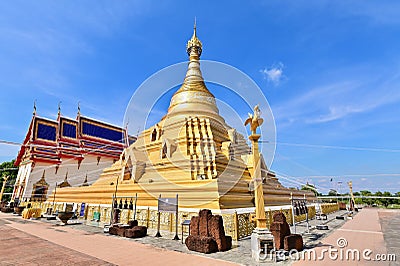 Wat Phra Borommathat Chediyaram, Nakhon Chum, Religious Landmark in Kamphaeng Phet Province Editorial Stock Photo