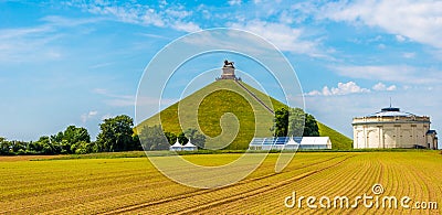 View at the Watrloo Hill with Memorial Battle opf Waterloo in Belgium Stock Photo