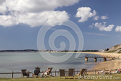 View of weymouth beach Editorial Stock Photo