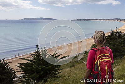 View of weymouth beach Editorial Stock Photo