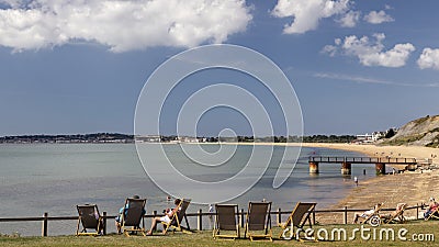 View of weymouth beach Editorial Stock Photo