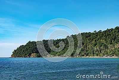 View of the White Sand Beach, Koh Chang , Thailand Stock Photo
