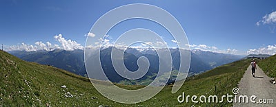 View from Wildkogel, Austria Stock Photo