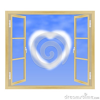 View from the window Vector Illustration