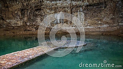 Cenote Suytun near Valladolid Stock Photo