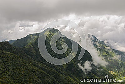 View from World& x27;s End in Horton plains national park Stock Photo