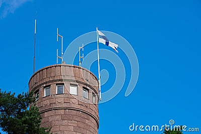 Viewing Deck of Pyynikki Observation Tower in Tampere, Finland Editorial Stock Photo