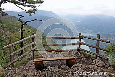 Viewpoint Banjska stena Tara mountain Stock Photo