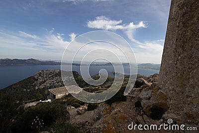 Viewpoint in mallorca, spain Stock Photo