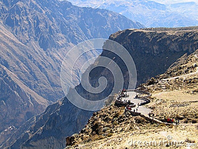 Viewpoint over Colca Canyon Stock Photo