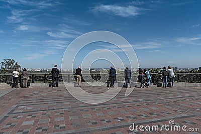 Viewpoint over the Dnieper River in Kiev, Ukraine Editorial Stock Photo
