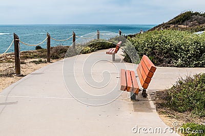 Viewpoint at Point Loma Tidepools Stock Photo