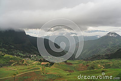 Views of the archaeological complex Sondor, Andahuaylas, Peru Stock Photo