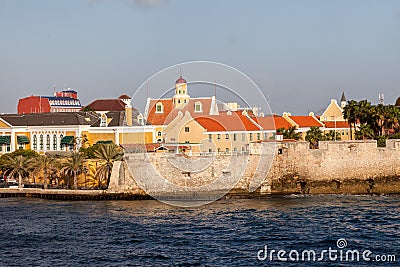 Views around Punda - Fort Amsterdam Stock Photo