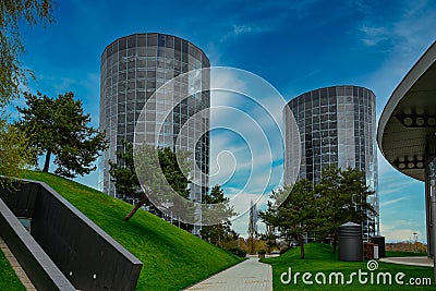 Views from the Autostadt in Wolfsburg Editorial Stock Photo