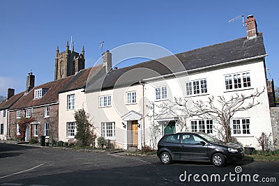 Views of Cerne Abbas in Dorset in the UK Editorial Stock Photo