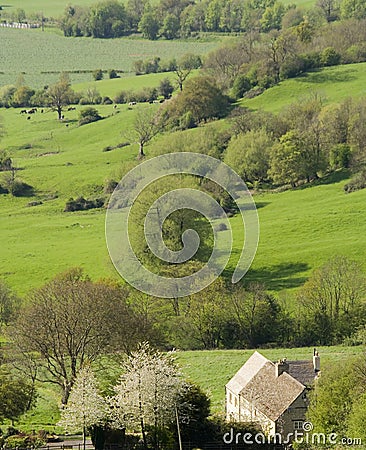 Views from Crickley Hill Country park near Gloucester Stock Photo