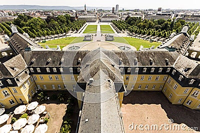 Karlsruhe Palace, Germany Editorial Stock Photo
