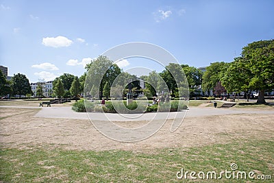 Views of the Imperial Gardens in Cheltenham, Gloucestershire, United Kingdom Editorial Stock Photo