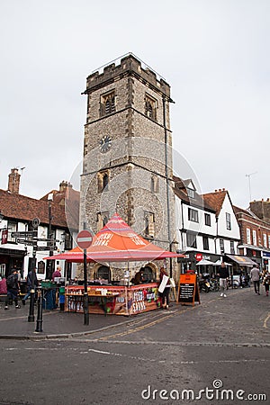 Views of Market Cross in St Albans, Hertfordshire in the UK Editorial Stock Photo